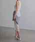 Wave Line Patchwork Skirt